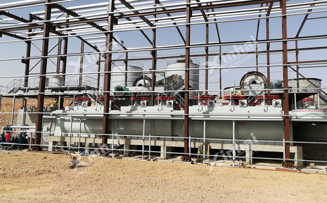 Moroccan silver mine flotation machine installation site