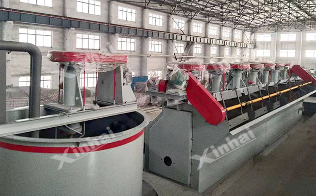 Talc-containing copper-molybdenum ore flotation process