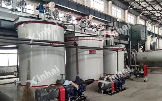 Floatation-oxygen pressure oxidation process for molybdenum selection