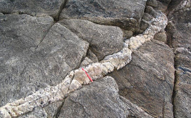Mineral type of pegmatite feldspar ore