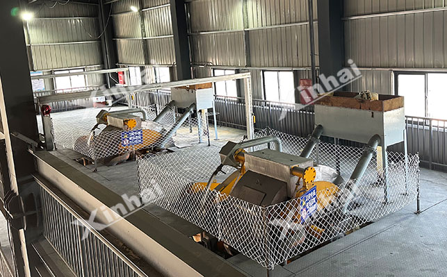 Quartz sand magnetic separation method