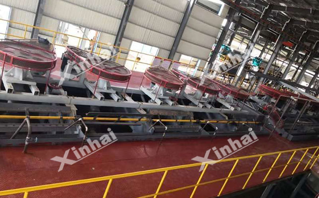 Semi-crude silver flotation column flotation