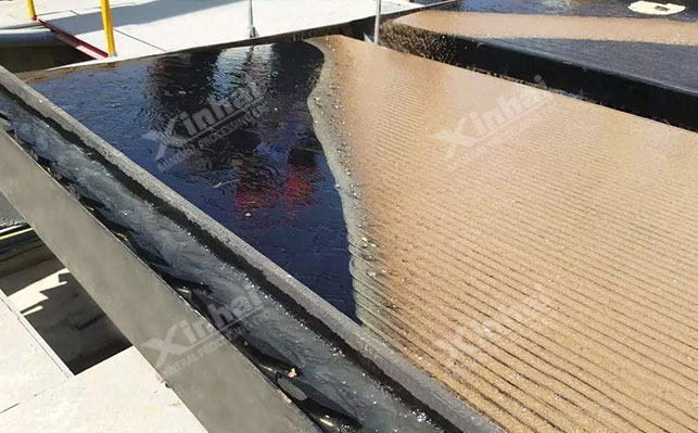 Shaking table gold separation