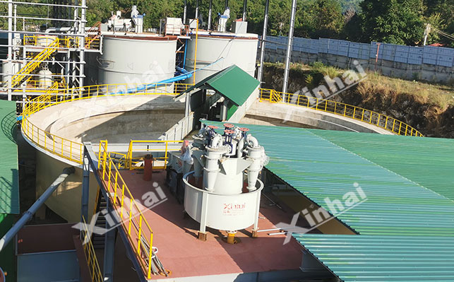 Pre-leaching concentration process of CIL carbon leaching gold