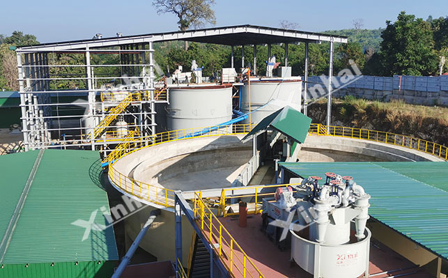 Secondary gold ore solid-liquid separation process