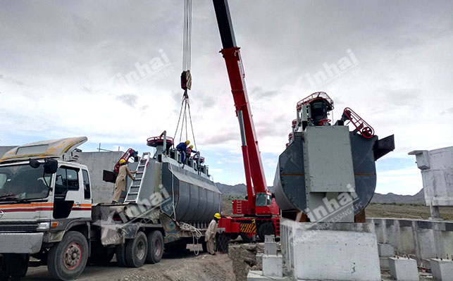 Rod flotation machine installation site