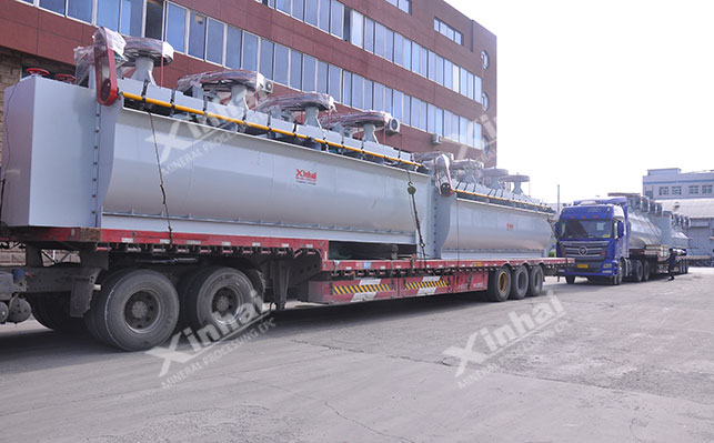 XCF flotation machine packaging and delivery site