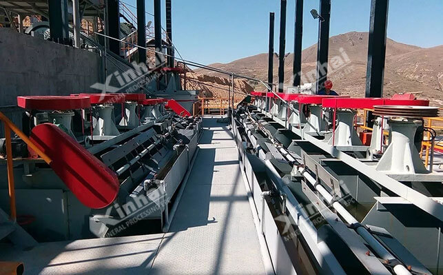 XCF type flotation machine in a gold mine Mineral processing plant application