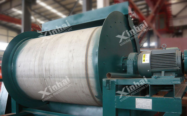 Strong magnetic separation of wolframite Separation process